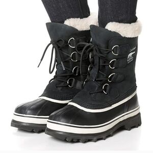 SOREL Caribou Snow Waterproof Winter Fur Lined Sz 7